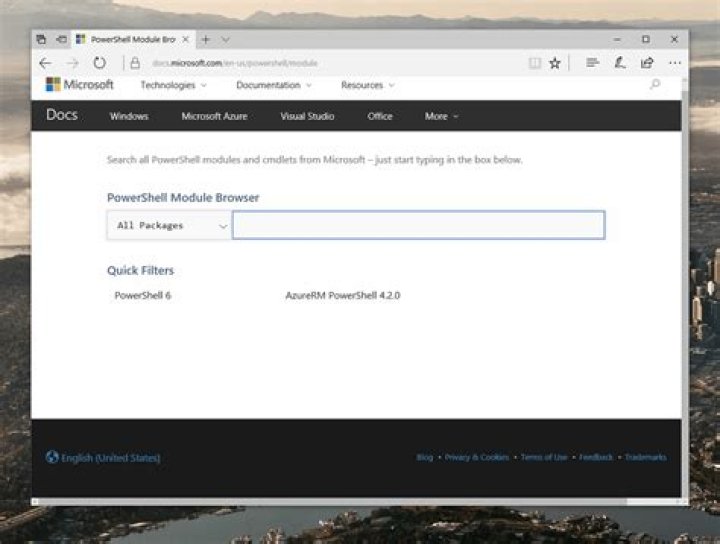 Module browser