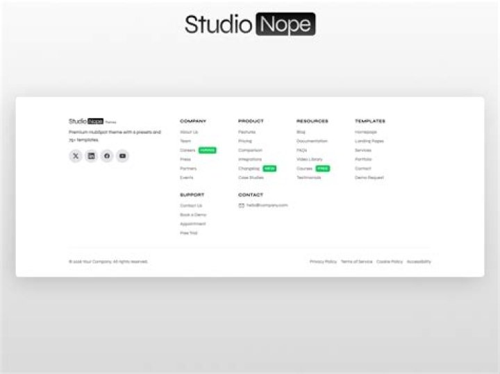 module footer