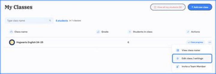 My Classes page with View Class button pointed out My Classes page with View Class button pointed out