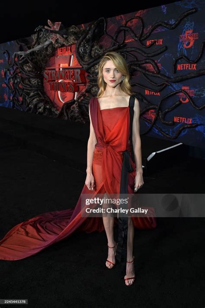 Natalia Dyer attends Netflix's "Stranger Things" premiere in Los