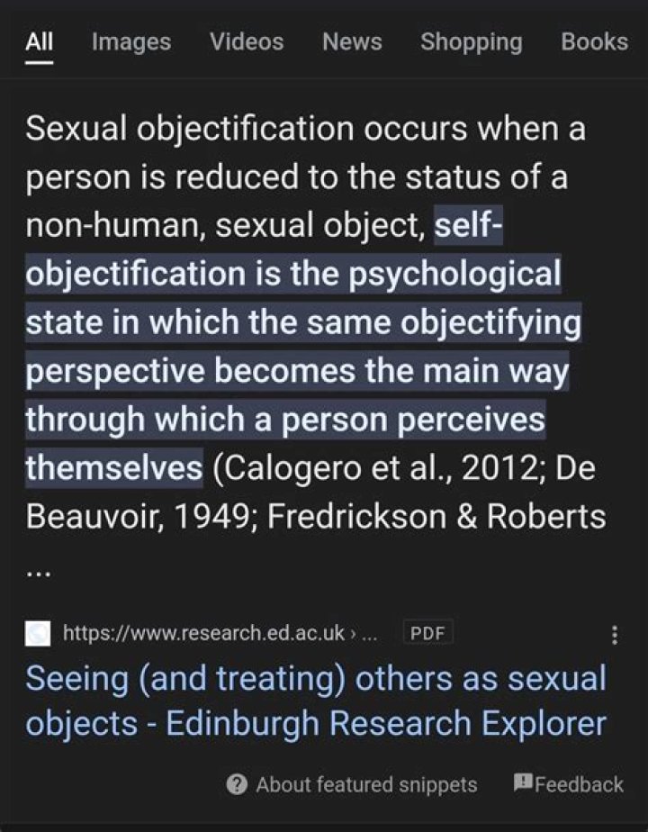 Objectification, Gscseven