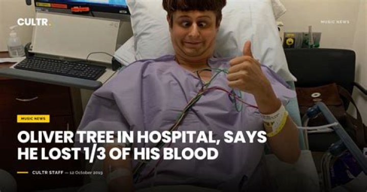 Oliver Tree In Hospital, Says He Lost 1/3 Of His Blood CULTR