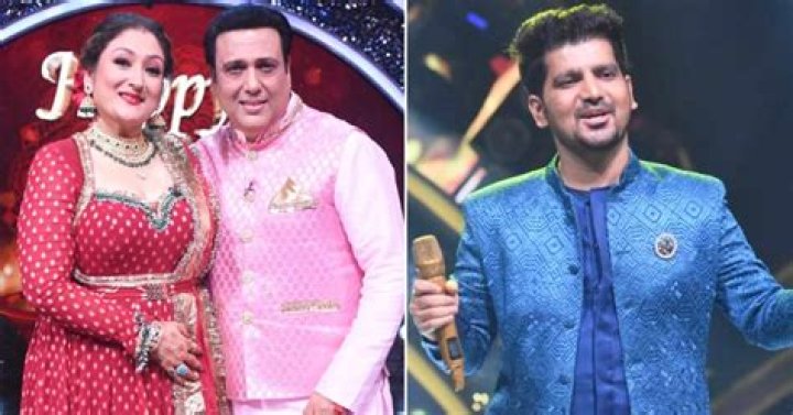 On Indian Idol 13, Govinda dances with his wife Sunita and kisses her