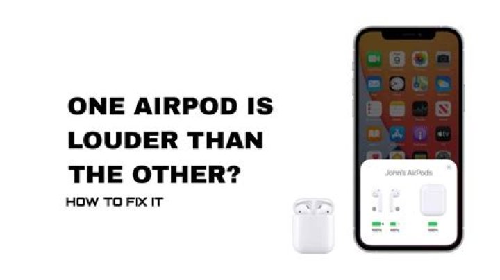 One AirPod is Louder than the Other? Do this to Solve the Issue