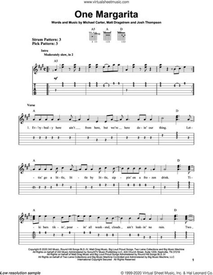 One Margarita (Margarita Song) Musik und Lyrics von That Chick Angel