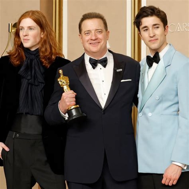 Oscars 2023 Griffin Arthur was missing as Brendan Fraser&rsquo;s sons join dad