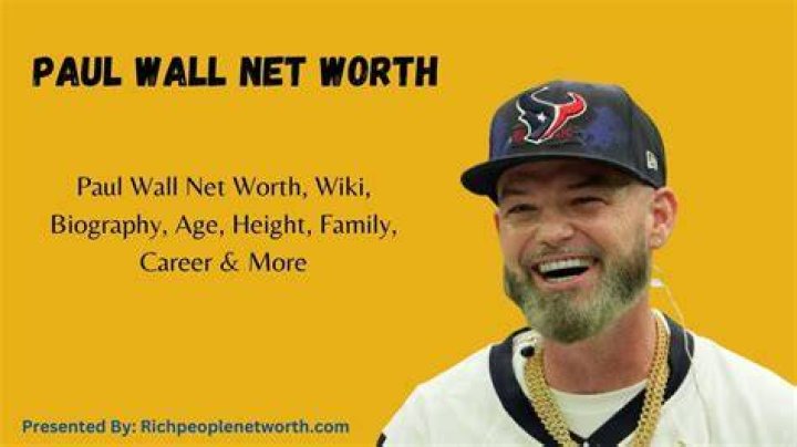 Paul Wall Net Worth 2023 Songs Lyrics Born Height Albums