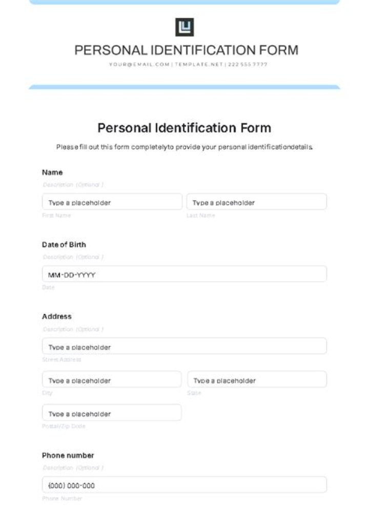 Personal Identifier, Gscnine