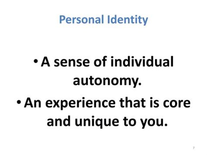 Personal Identity, Gscnine