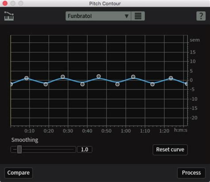 Pitch Contour user interface