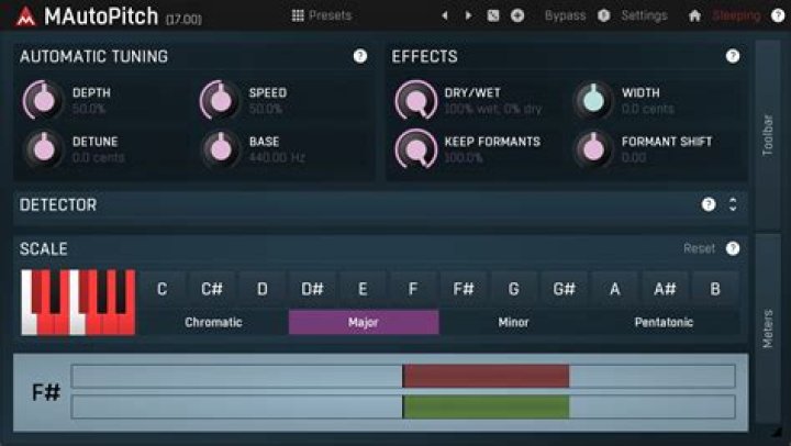 Pitch Module Correction: Formant Shift