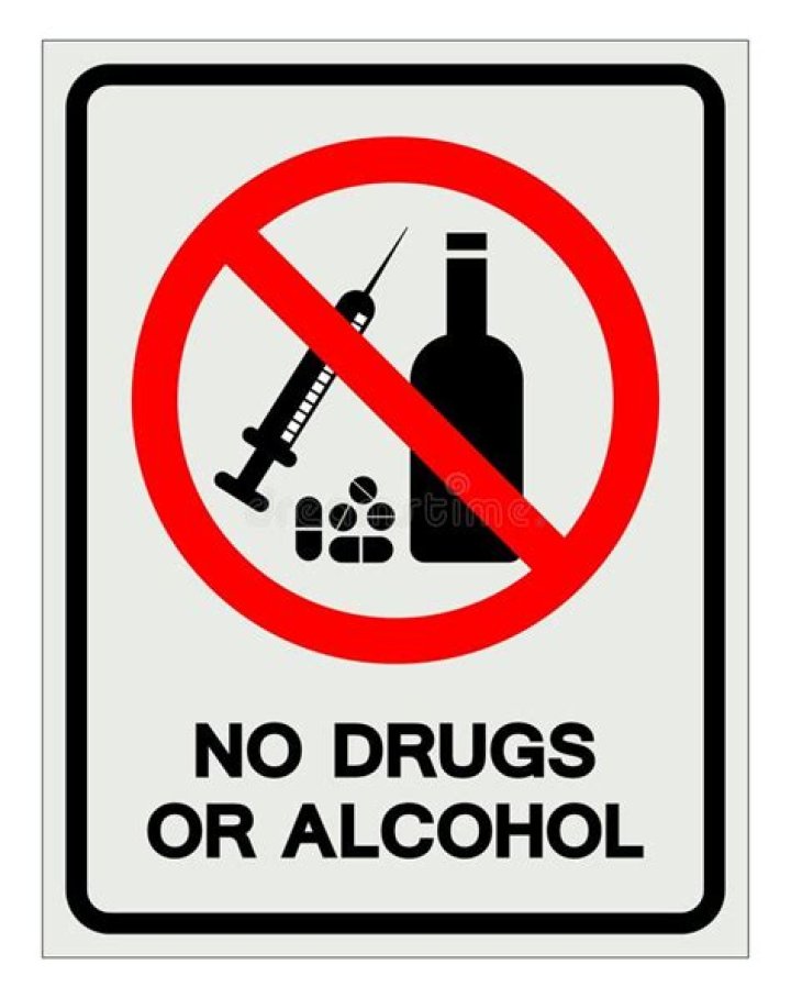 Portrait No Drugs No Alcohol Allowed Sign NHEP26799