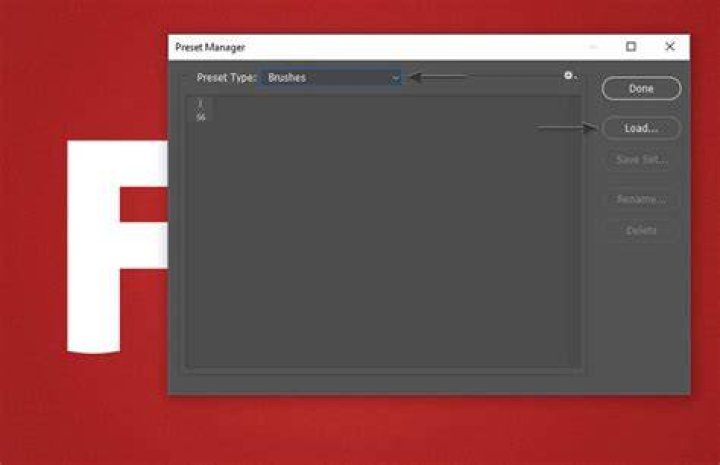 Preset manager window footer