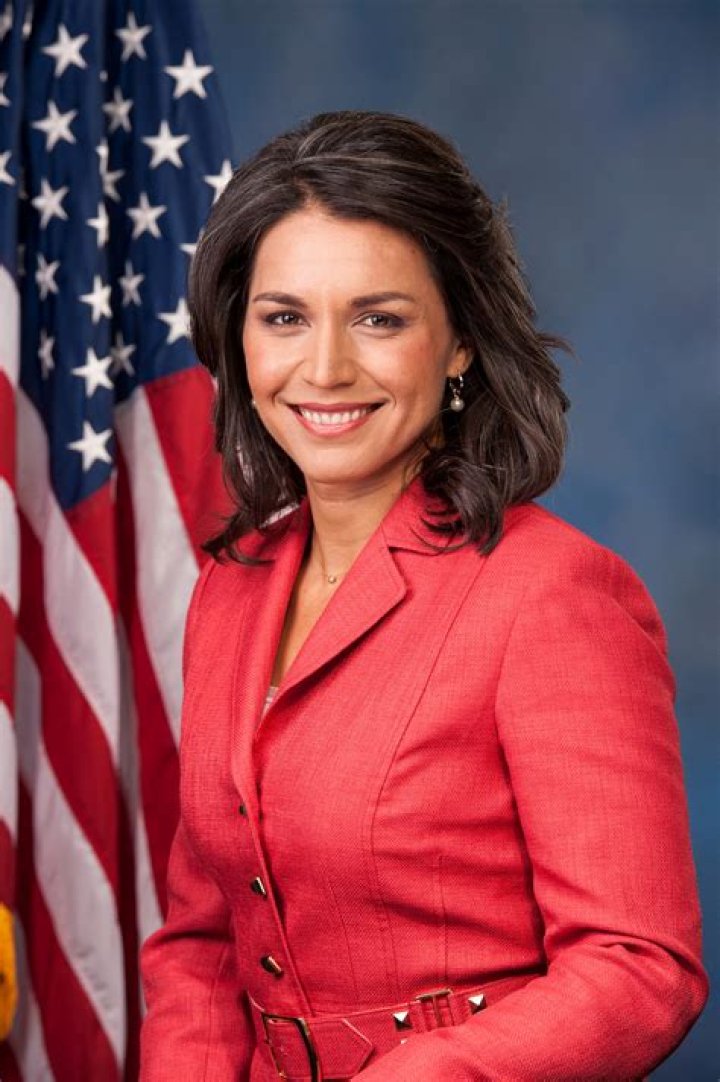 Presidential candidate Tulsi Gabbard addresses the ethnic media on the