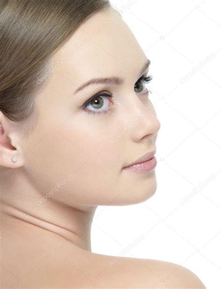 Profile of beautiful face stock photo. Image of vertical 24373296