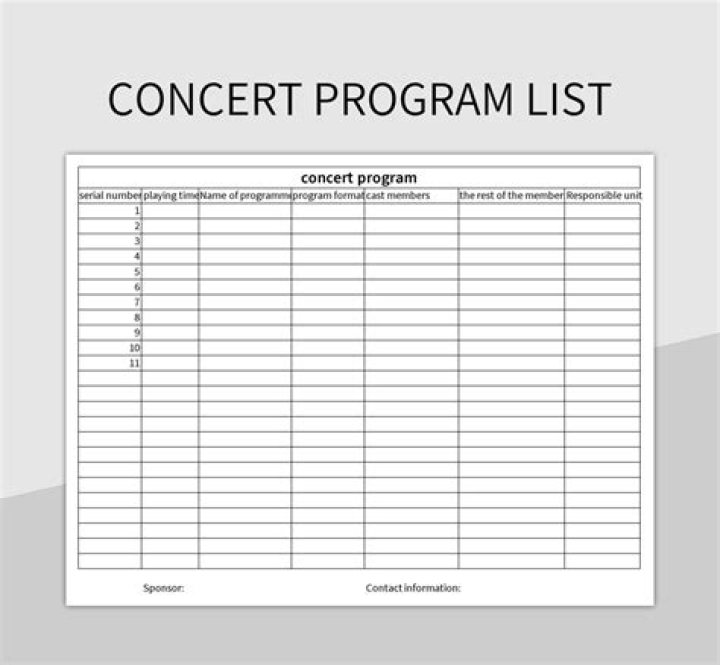 Program List