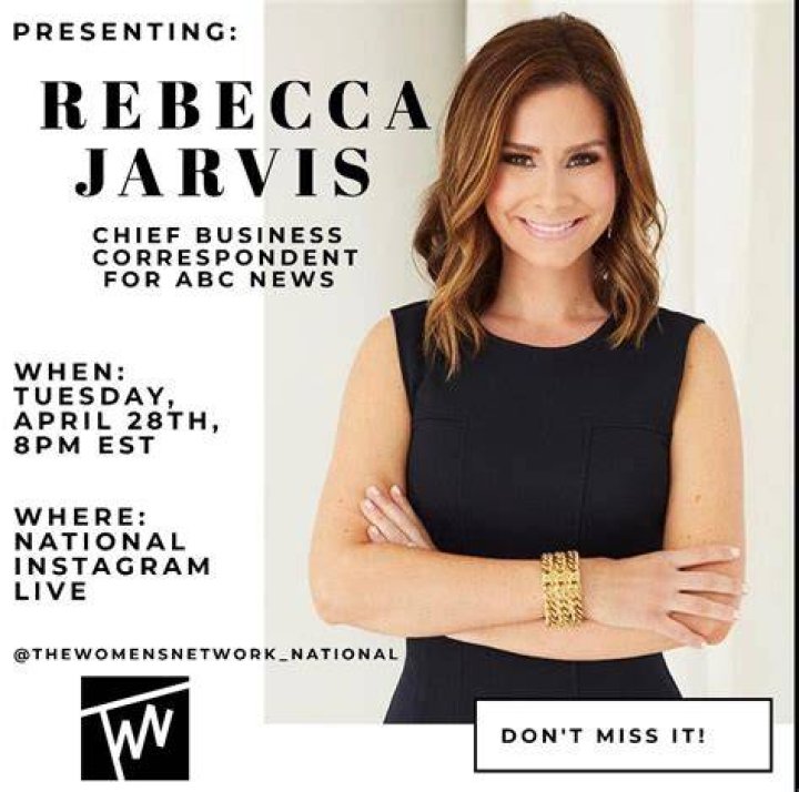 Rebecca Jarvis, ABC News chief economic and business correspondent. She