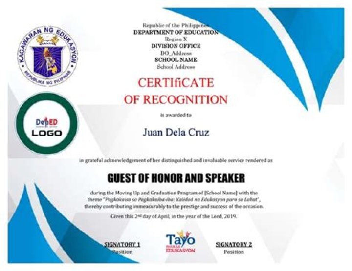 Recognition, Gscseven