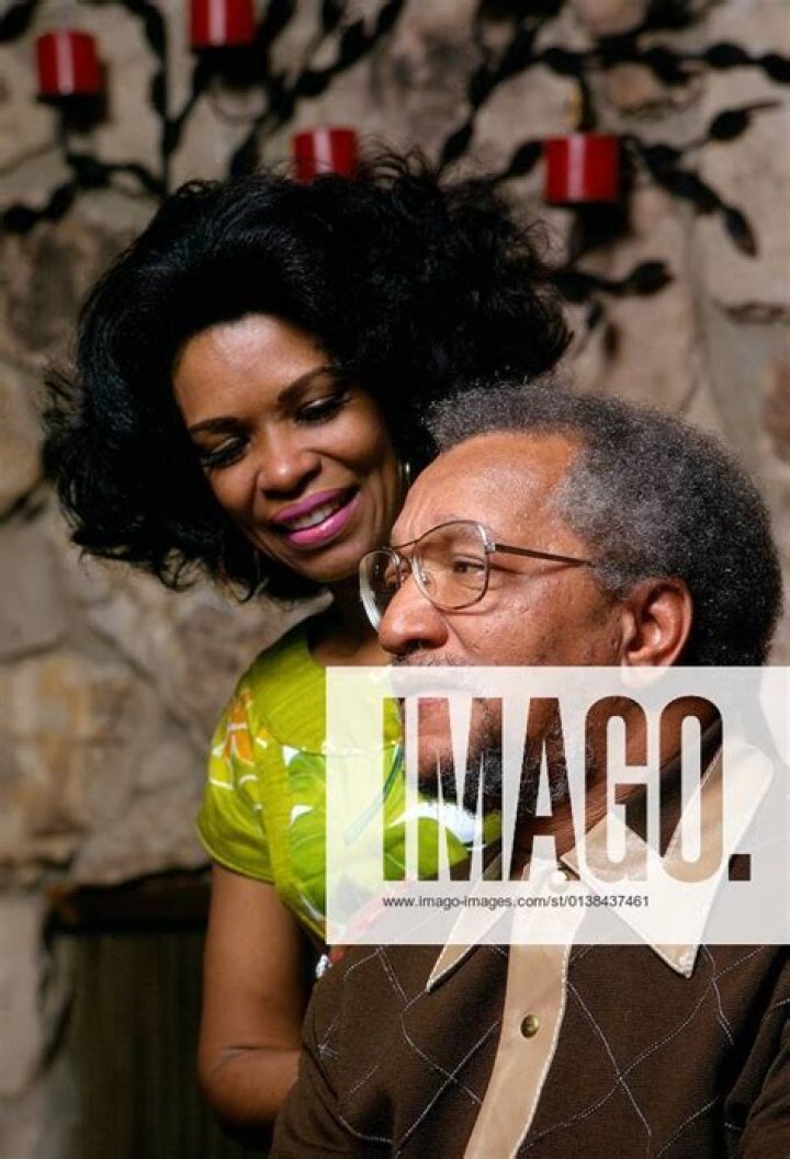 Redd Foxx with wife Betty Jean Harris at home, 1973. ph Gene Trindl TV