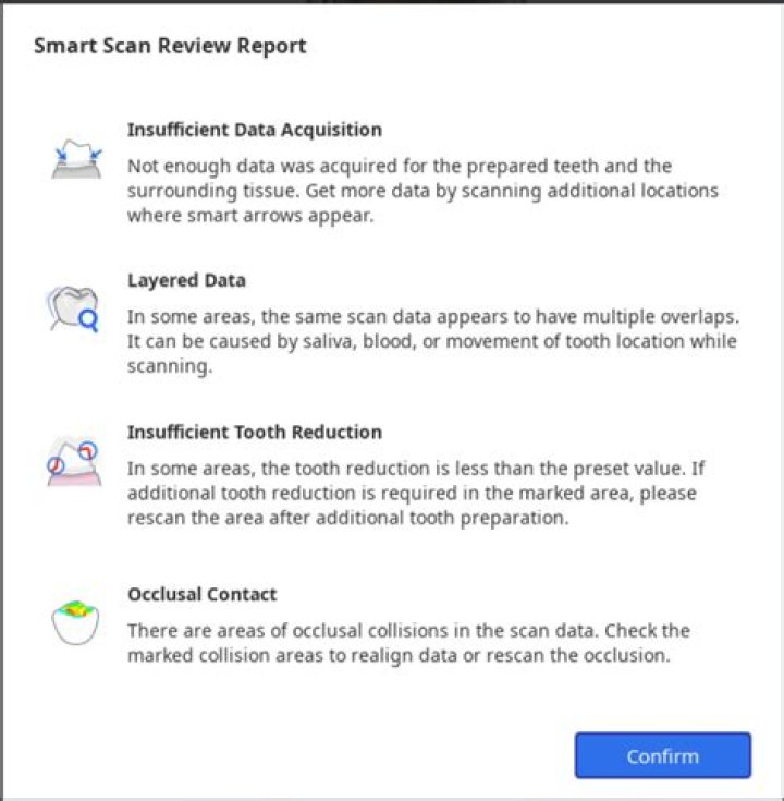 Review scan results and select photos you wish to delete