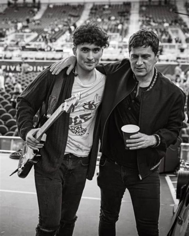 Rob Thomas and his son, Maison. I don't think they look alike. Rob