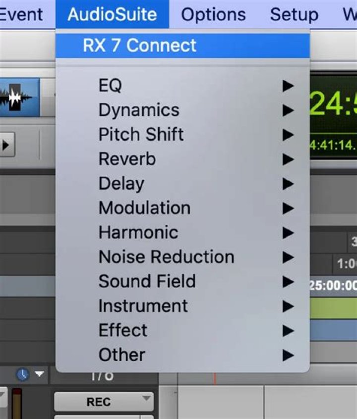 RX Connect Audiosuite Controls