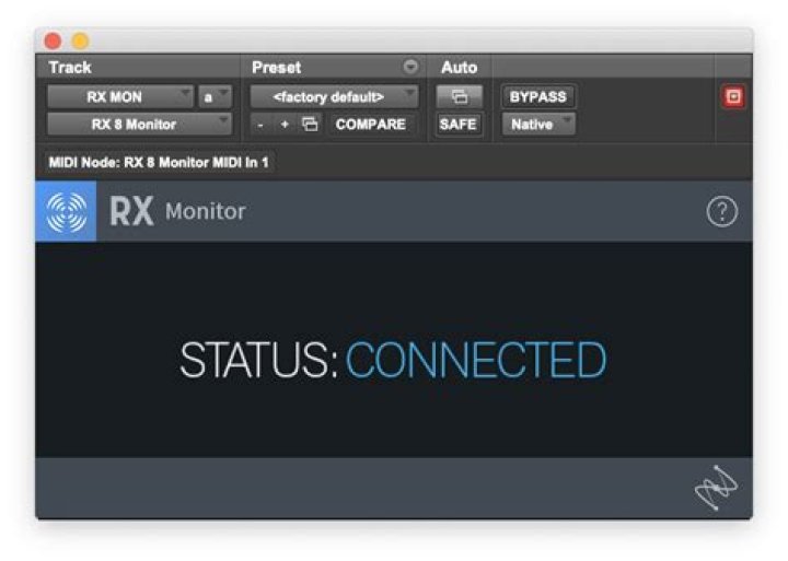 RX Monitor Connected