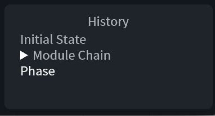 RX Undo History List