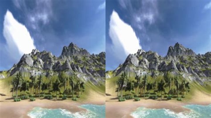 Sample anaglyph stereo view