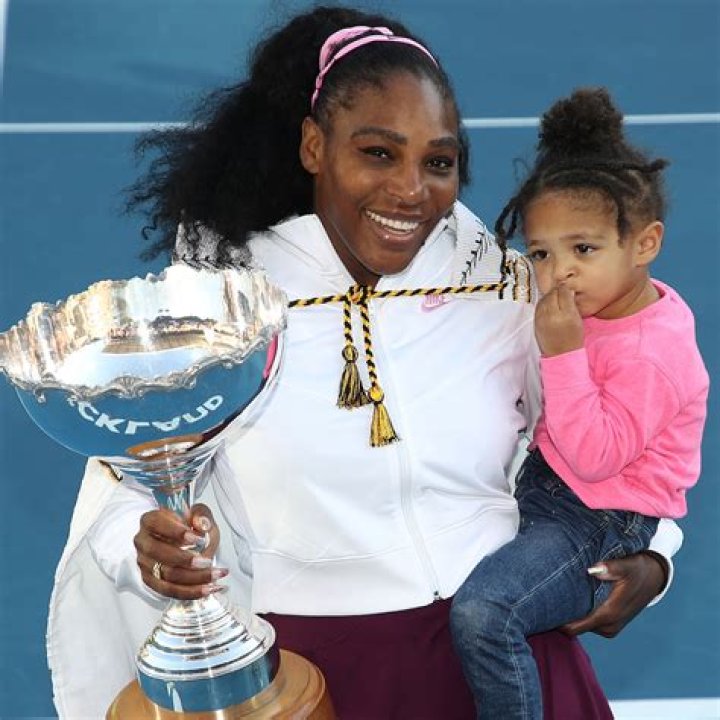 Serena Williams and her daughter Olympia, 22 months, indulge on a feast