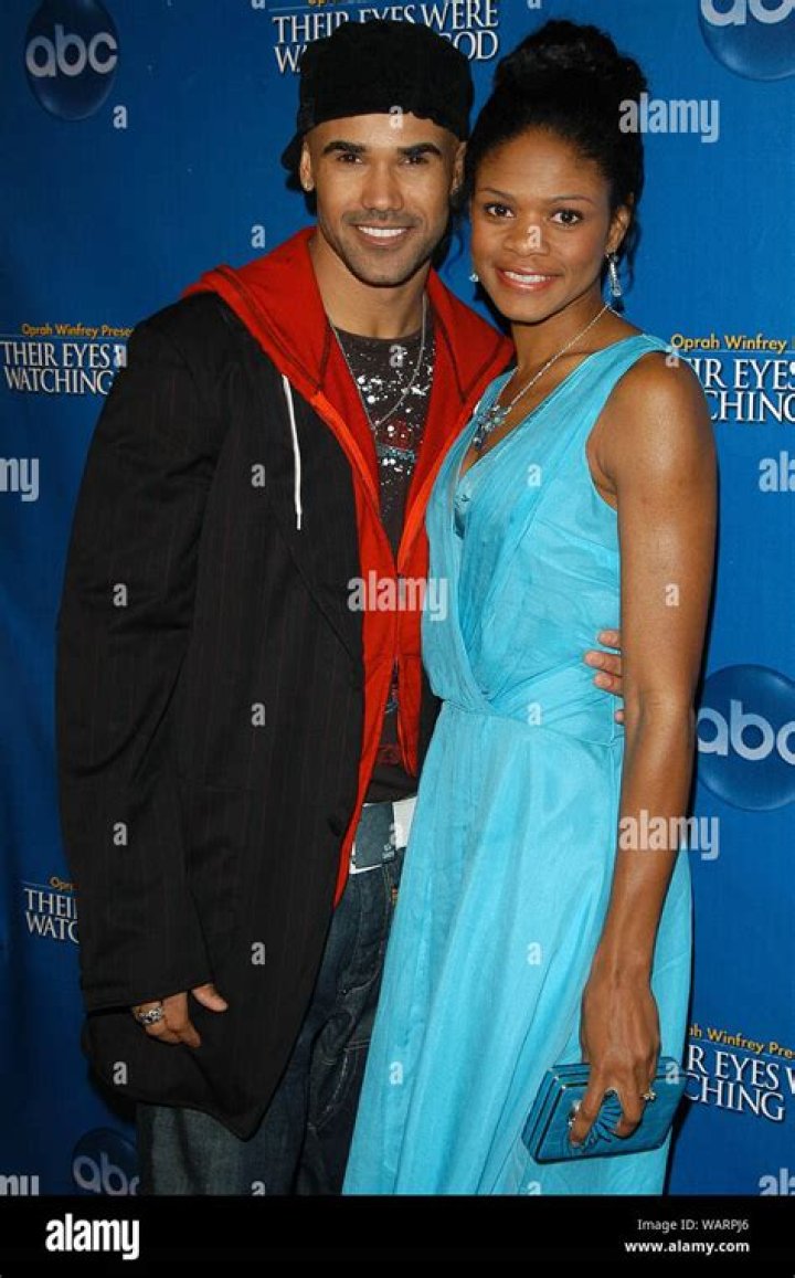Shemar Moore and Kimberly Elise at the Premiere of "Oprah Winfrey