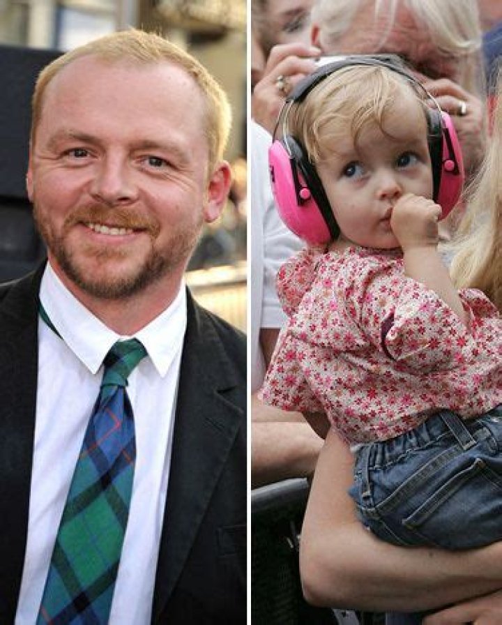 SIMON PEGG AND HIS DAUGHTER