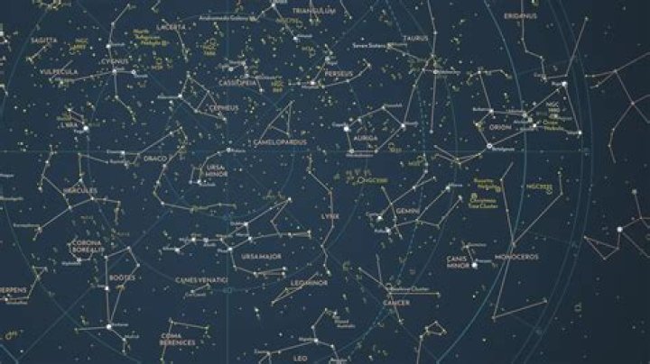 Sky map of the north-eastern sky soon after dark this month. Credit: Stellarium.org
