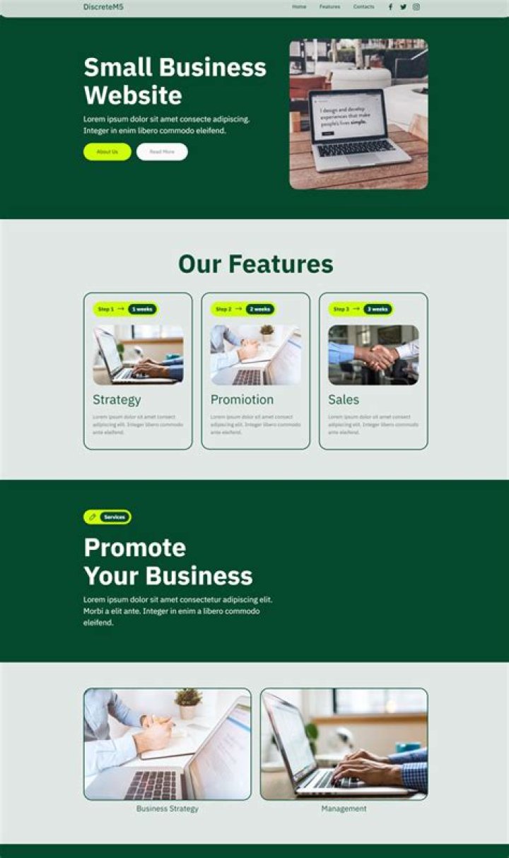 small business website