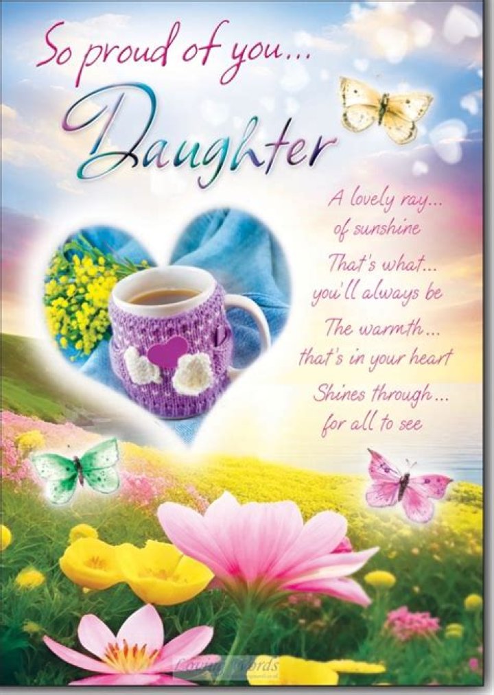 So Proud of you Daughter Greeting Cards by Loving Words