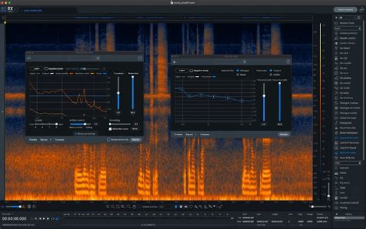 spectral de-noise interface