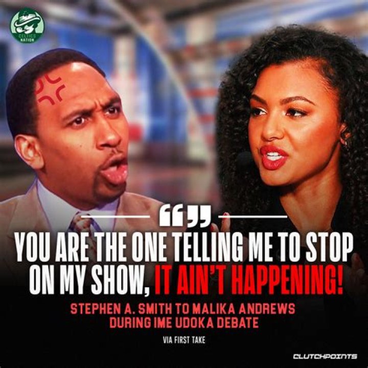 Stephen A Smith and Malika Andrews Argue Over Ime Udoka Suspension