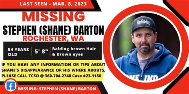Stephen &ldquo;Shane&rdquo; Barton still missing after monthlong search The JOLT