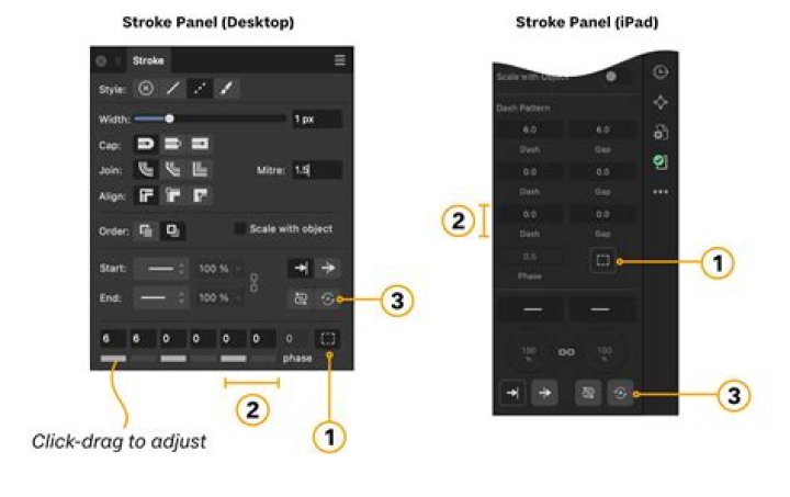 Stroke panel