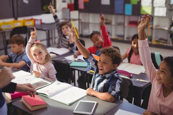 Student participating in class