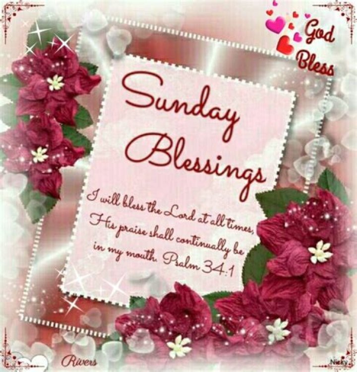 Sunday Blessings (Psalm 341) "His praise shall continually be in mouth