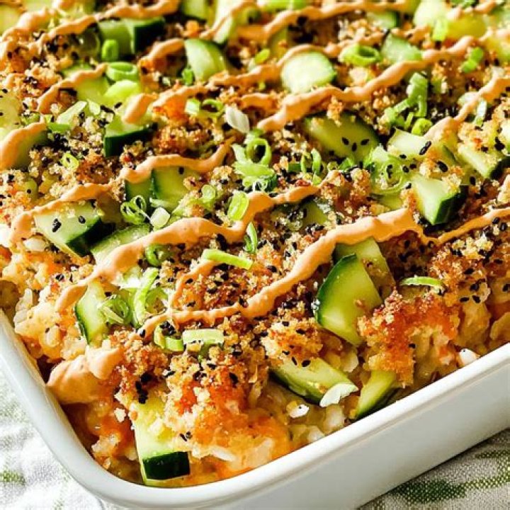 Sushi Bake (Easy Family Friendly Casserole) Abbey's Kitchen