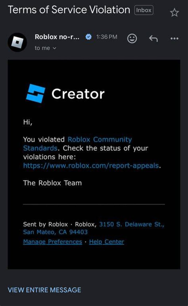 Terms Of Service Violation, Gscsix