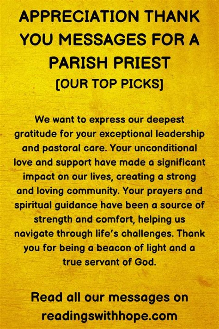 Thank You Quotes For Priest. QuotesGram