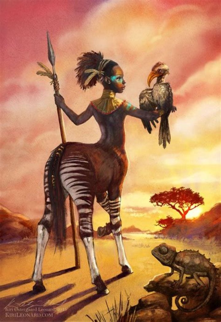 The African Unicorn by Kiri &Oslash;stergaard Leonard Fantasy creatures
