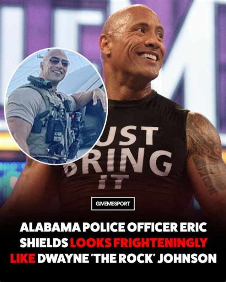The Rock WWE Alabama police officer looks exactly like Dwayne Johnson
