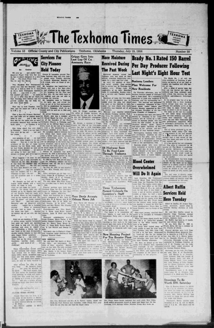 The Texhoma Times (Texhoma, Okla.), Vol. 14, No. 5, Ed. 1 Friday