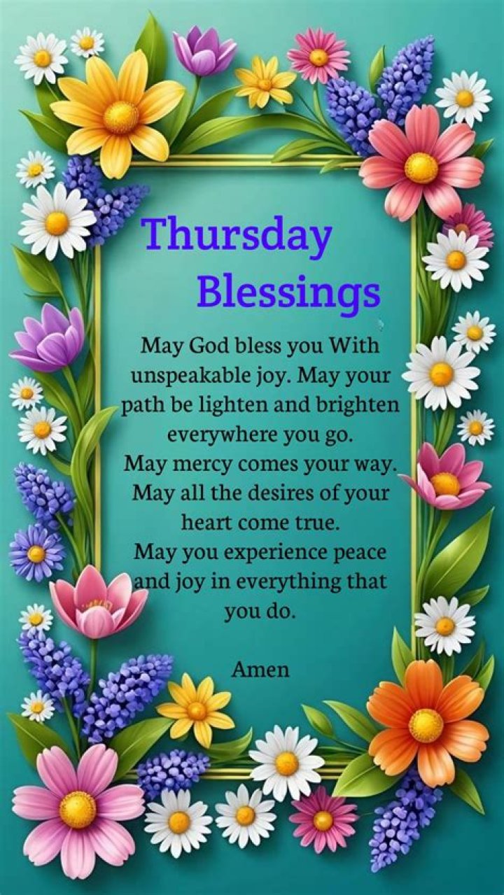 Thursday Blessings May God Bless Your Day With Peace And Joy Pictures