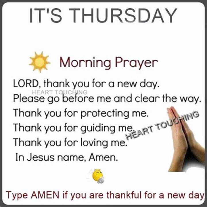 Thursday Morning Prayer Pictures, Photos, and Images for Facebook