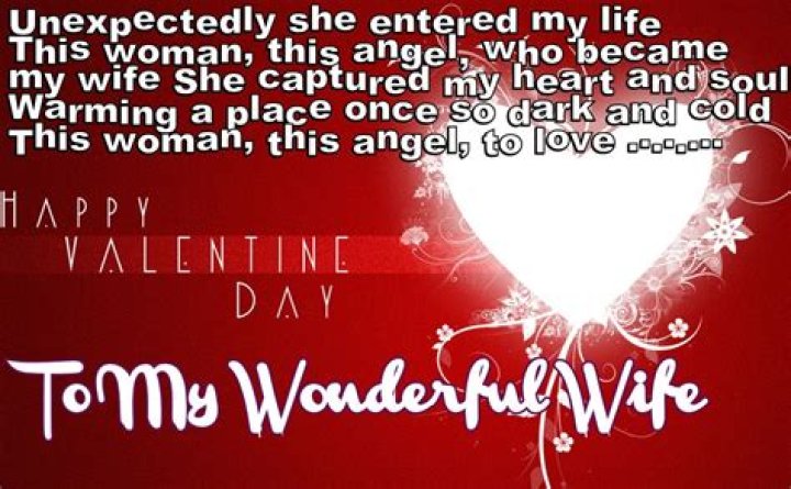 To My Wife Embellished Valentine's Day Greeting Card Lovely Cards